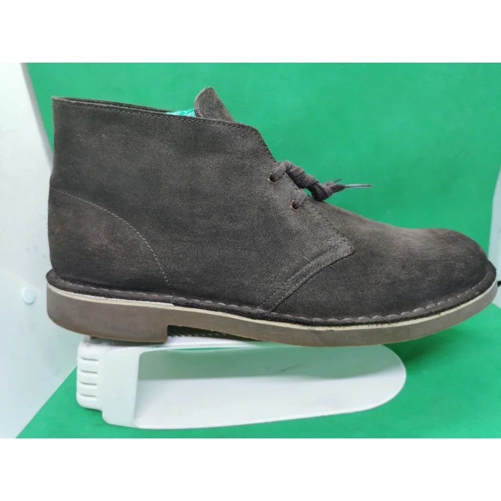 Clarks Bushacre 2 Chukka Brown Suede Leather Chukka Boots Lace Up Men Size 13 M
